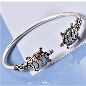 Sterling Silver Turtle Cuff Bracelet